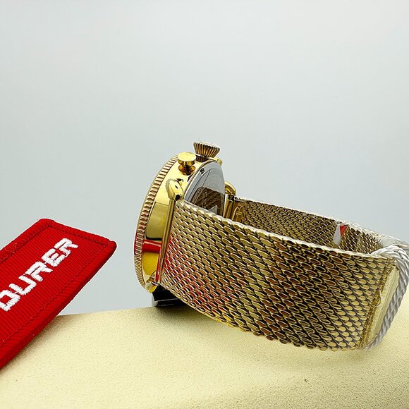 Invicta Chase Durer Flight Aviator 44MM Gold-Tone Case Green Dial Chrono Watch - Picture 8 of 8